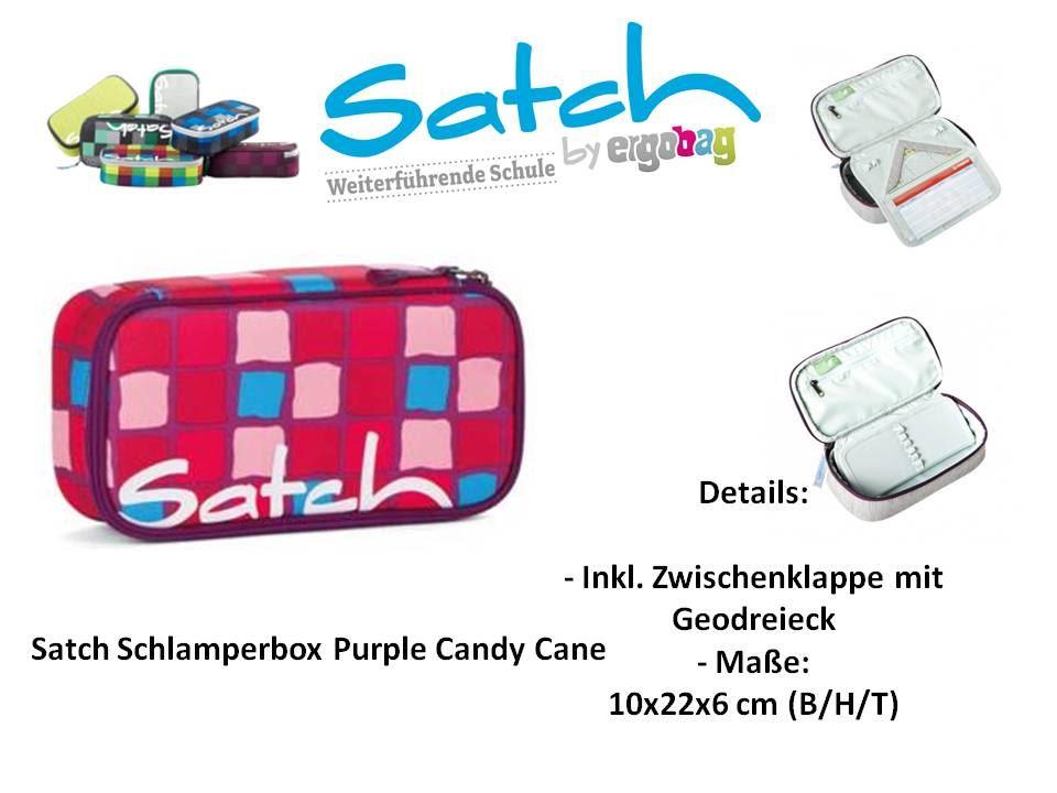 Satch Case Purple Candy Cane Schlamperbox 