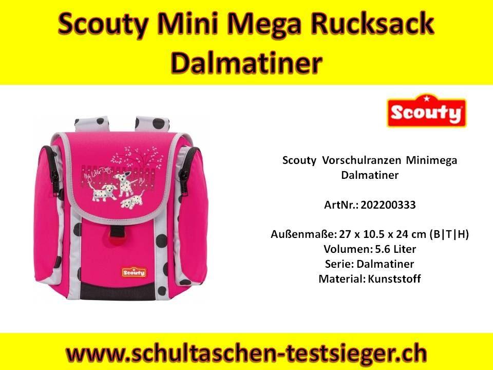 Scouty Minimega Dalmatiner Kinderrucksack
