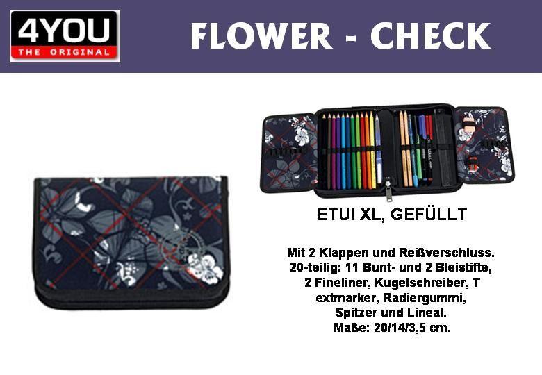 4YOU Etui FLOWER - CHECK ETUI XL,