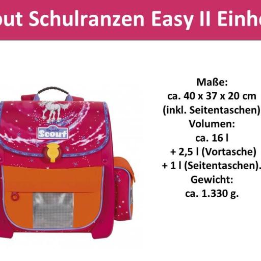 Scout Schulranzen Easy II Einhorn.