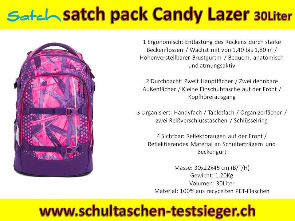 Satch Pack Schulrucksack Candy Lazer