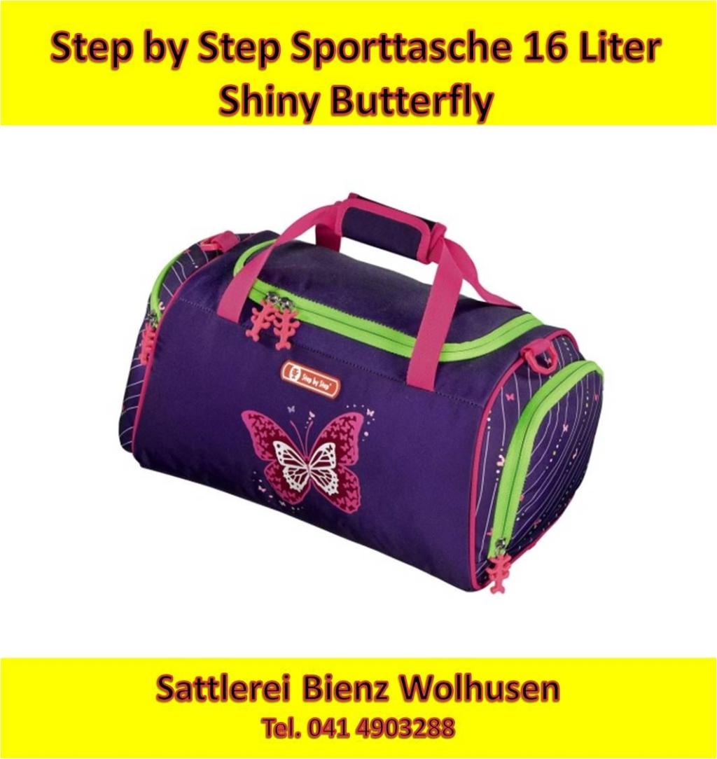 Step by Step Shiny Butterfly Sporttasche