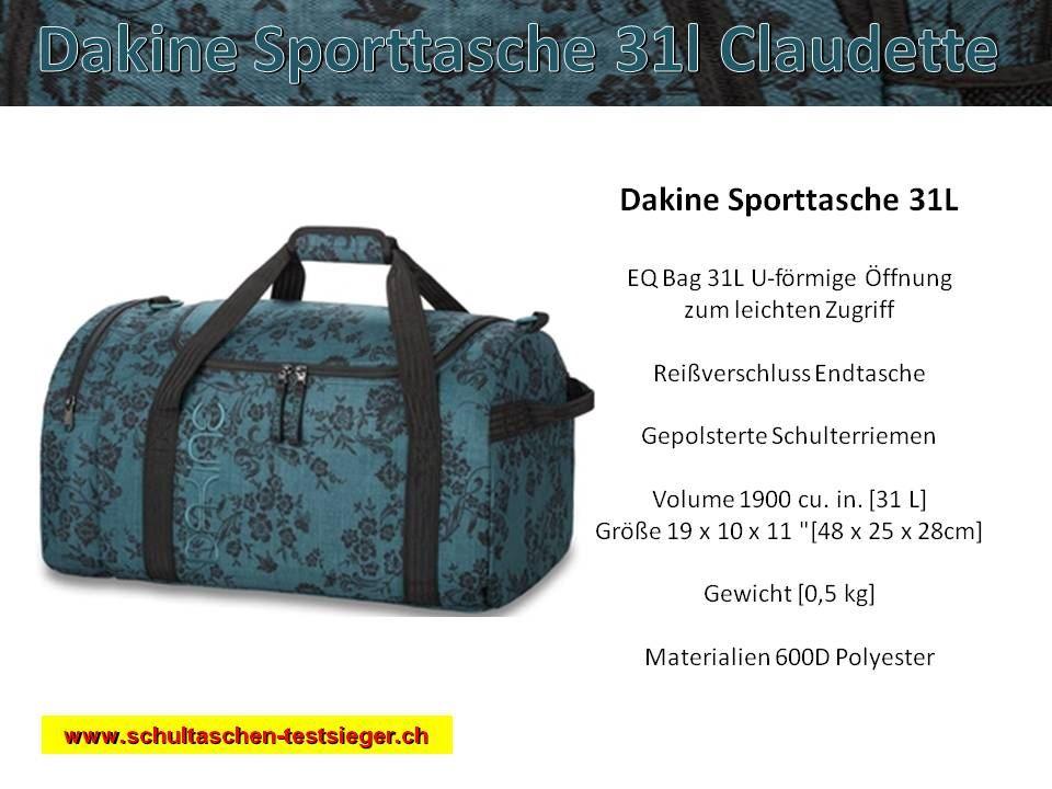 Dakine Claudette Sporttasche EQ 31 Liter