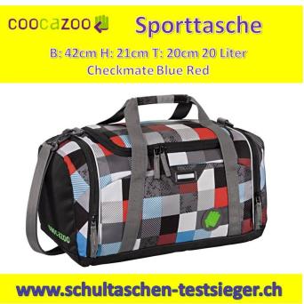 Coocazoo Checkmate Blue Red Sporttasche