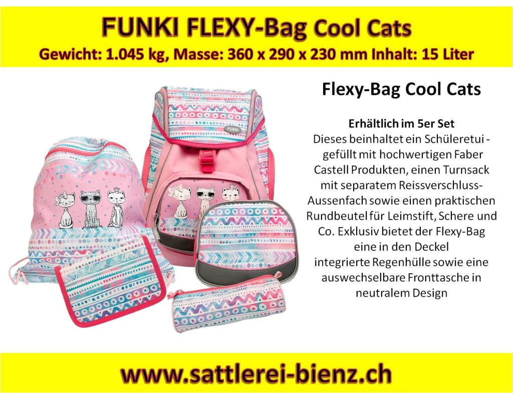 Funki Cool Cats Flexy-Bag Schultasche.