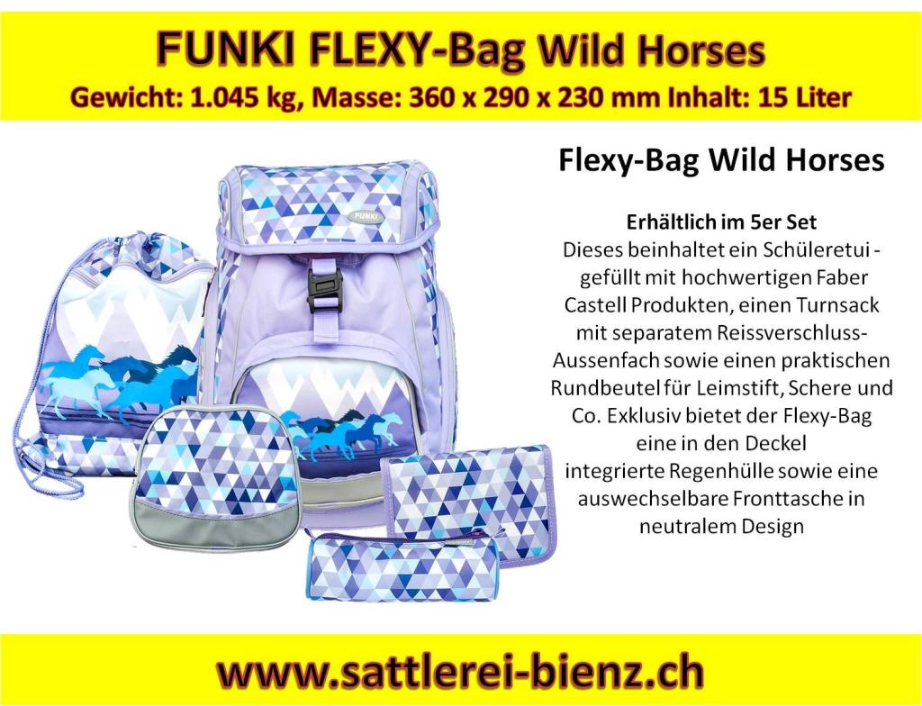 Funki Wild Horses Flexy-Bag Schultasche