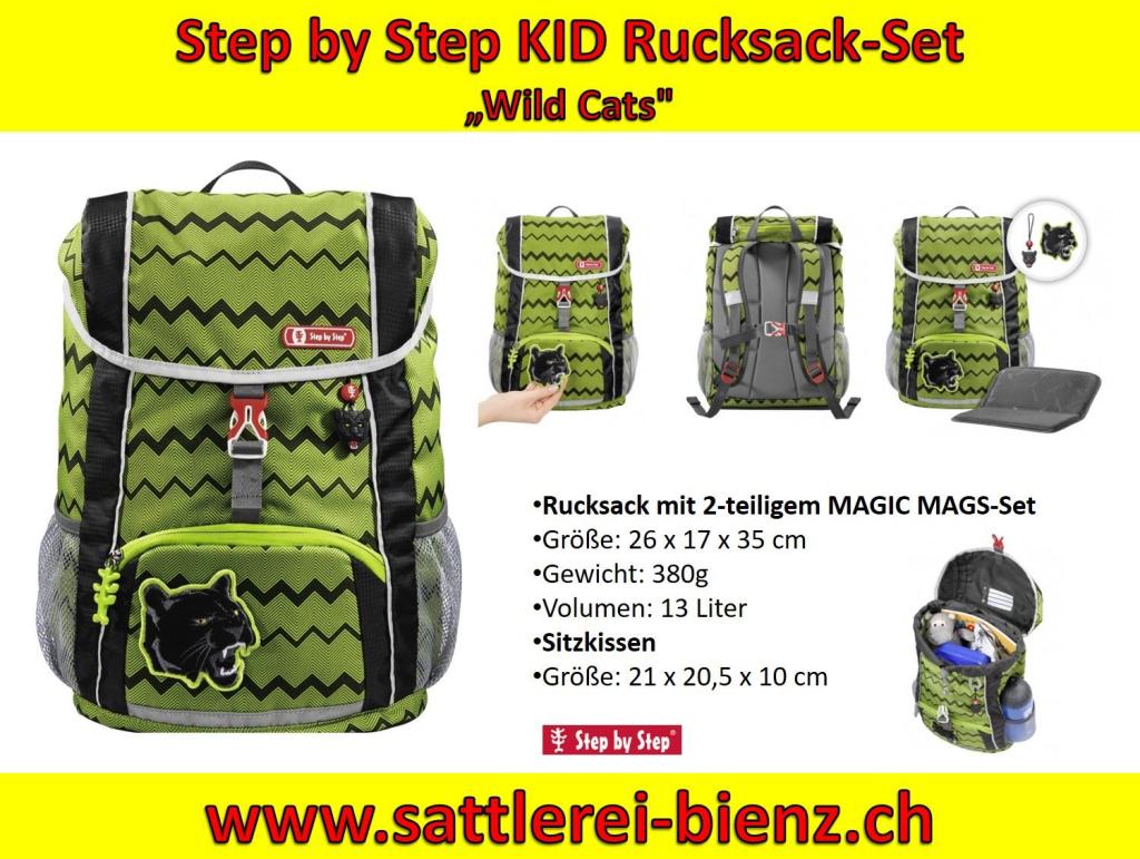 Step by Step Wild Cats KID Rucksack-Set