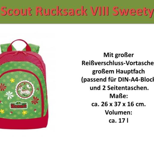 Scout Kinder Rucksack VIII Sweety 