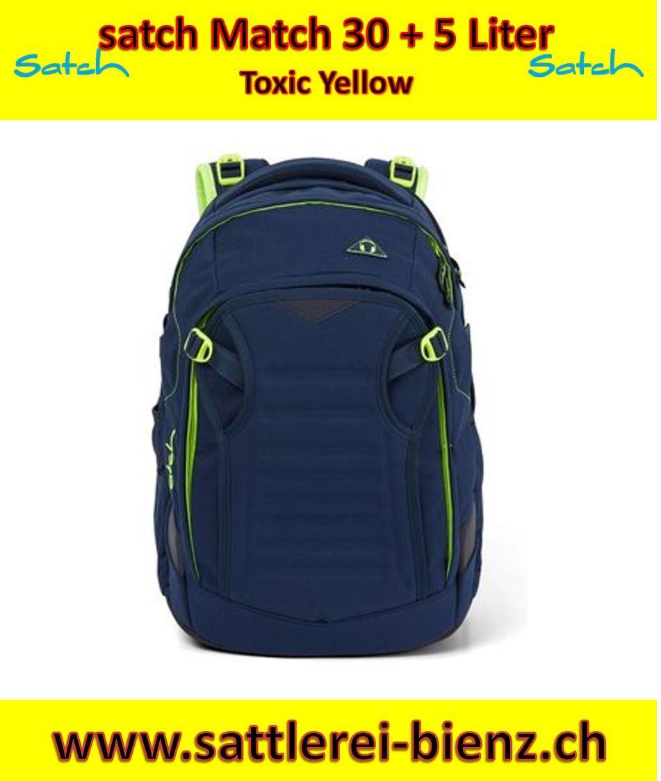 Satch Toxic Yellow Match Schulrucksack 30 Liter