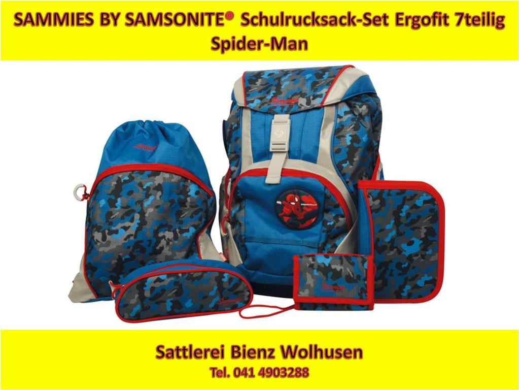 SAMMIES BY SAMSONITE Spider-Man Ergofit -Set 7-tei