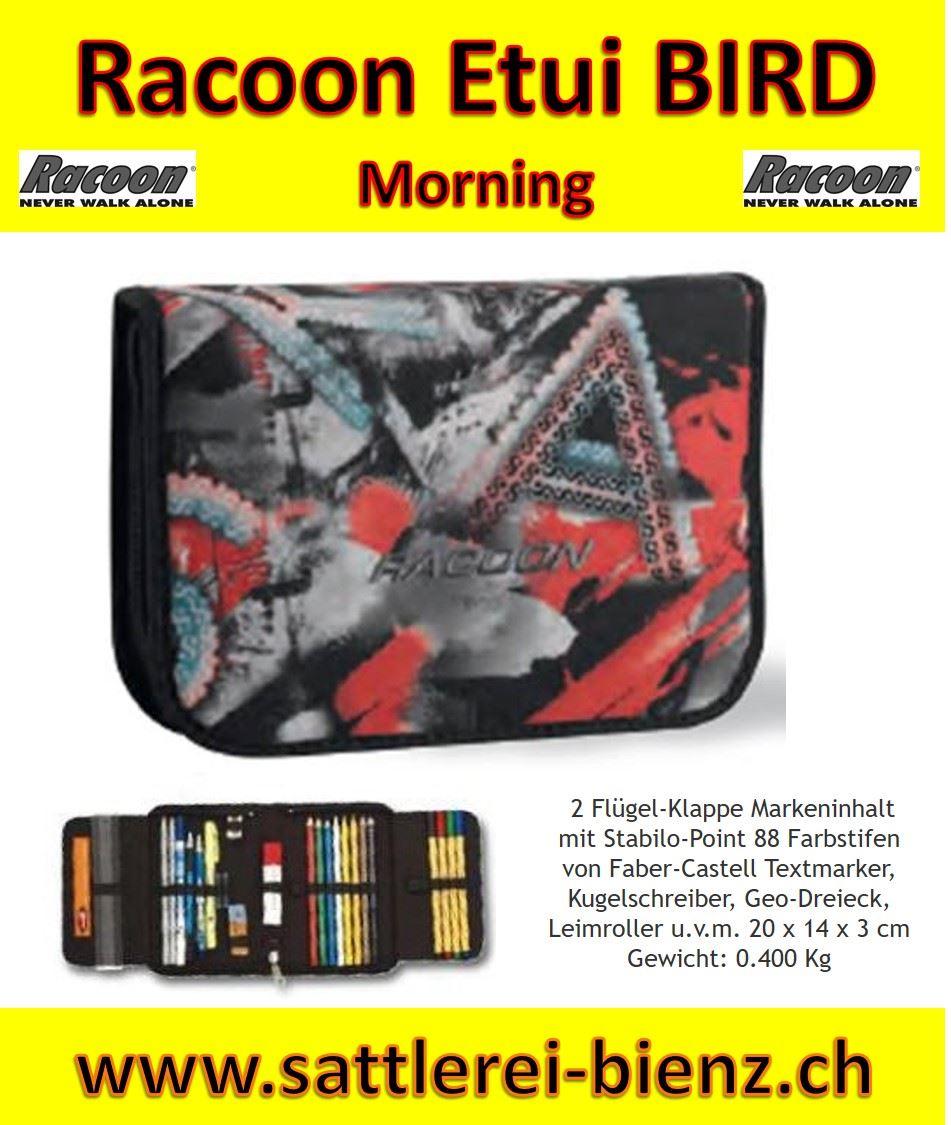 Racoon Etui Morning red