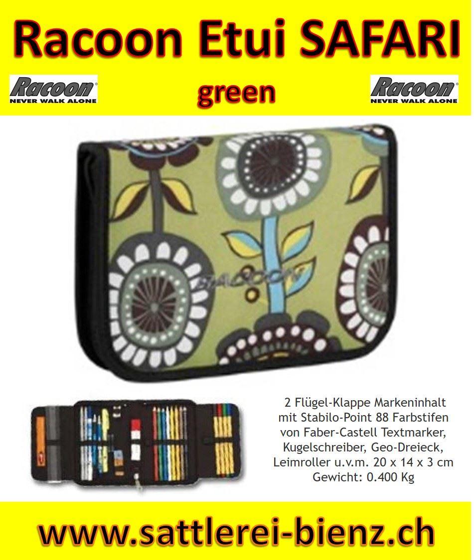 Racoon Etui SAFARI green