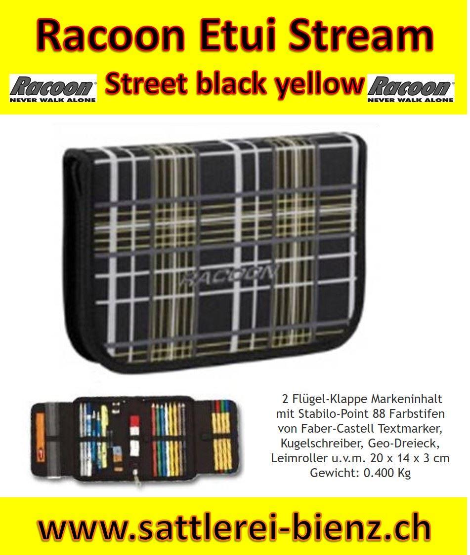 RACOON Etui Stream Street black yellow