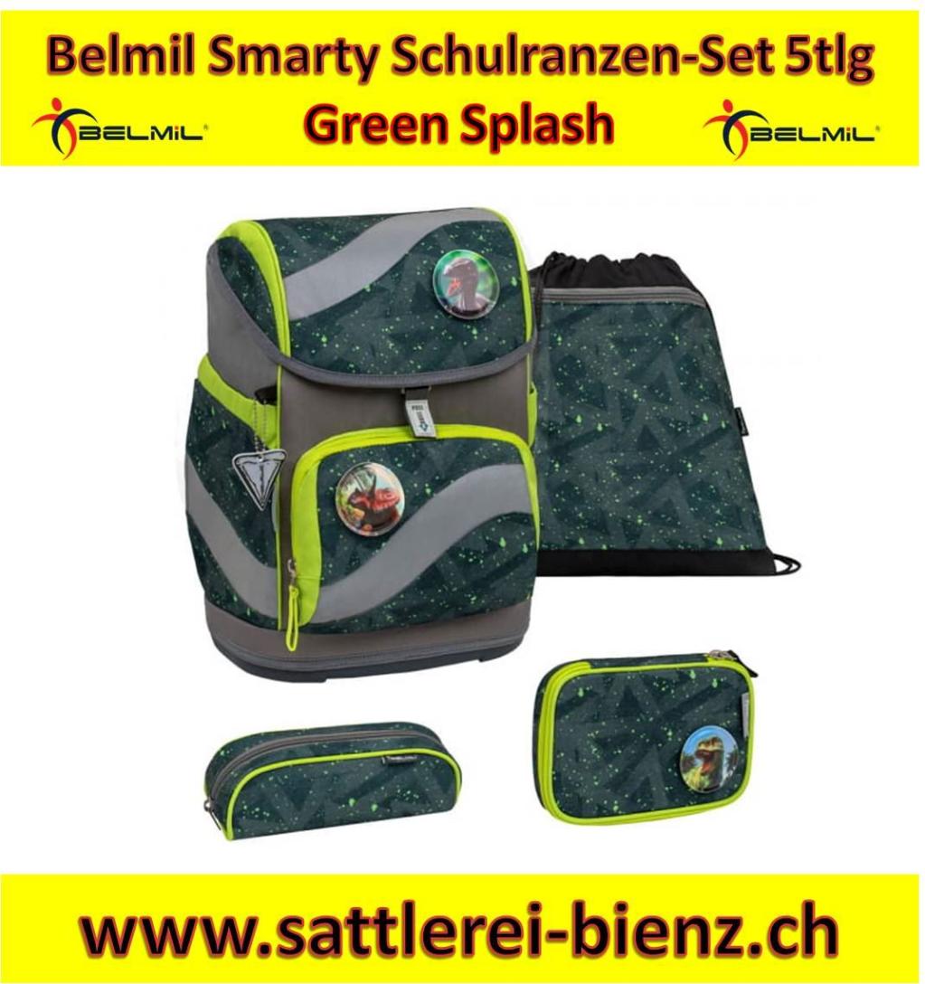 Belmil Green Splash Smarty Schulranzen-Set 5tlg