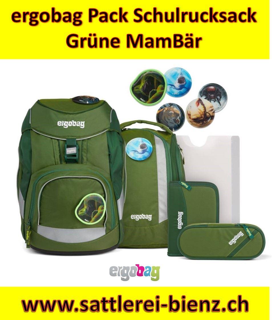 Ergobag Pack Grüne MamBär Schulranzen-Set