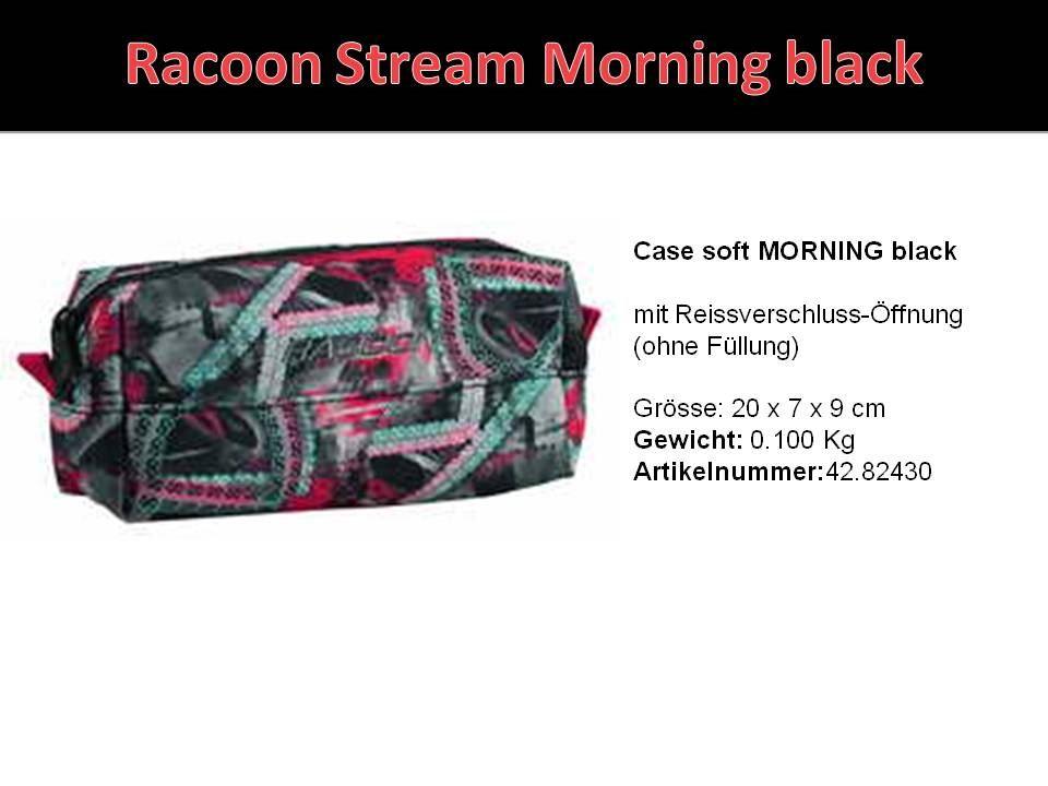Racoon Case soft MORNING black 