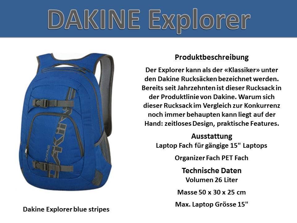 Dakine Explorer blue stripes