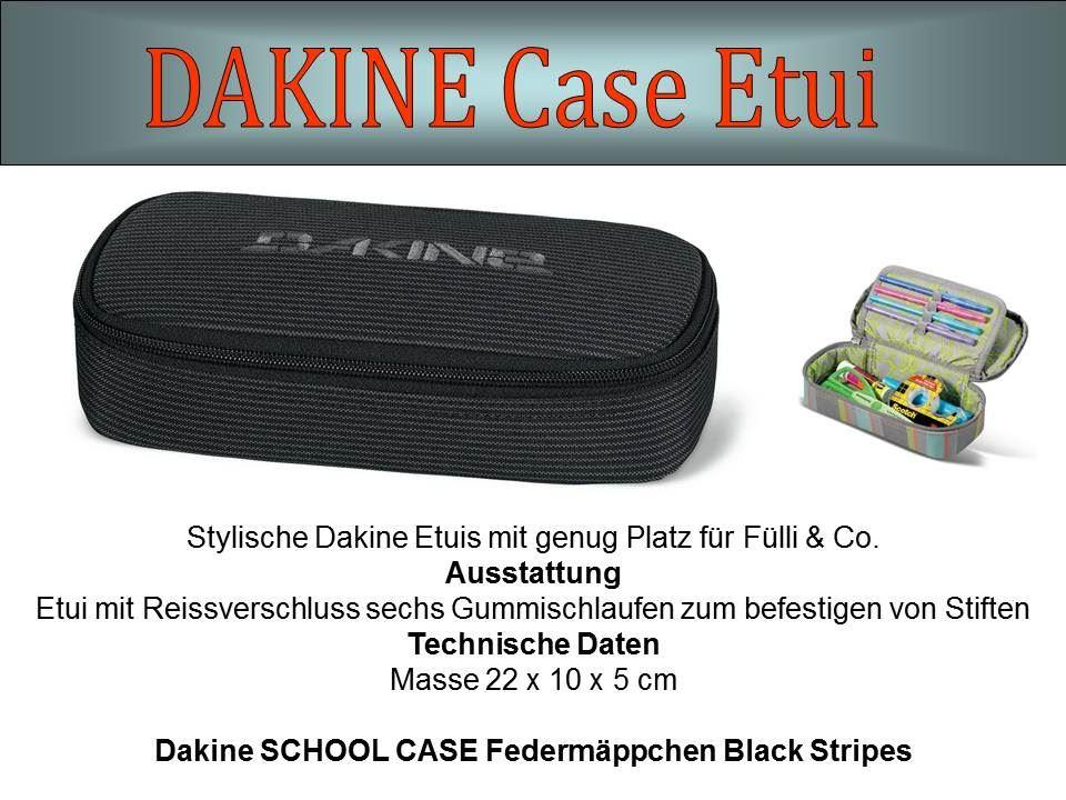 Dakine SCHOOL CASE Federmäppchen Black Stripes
