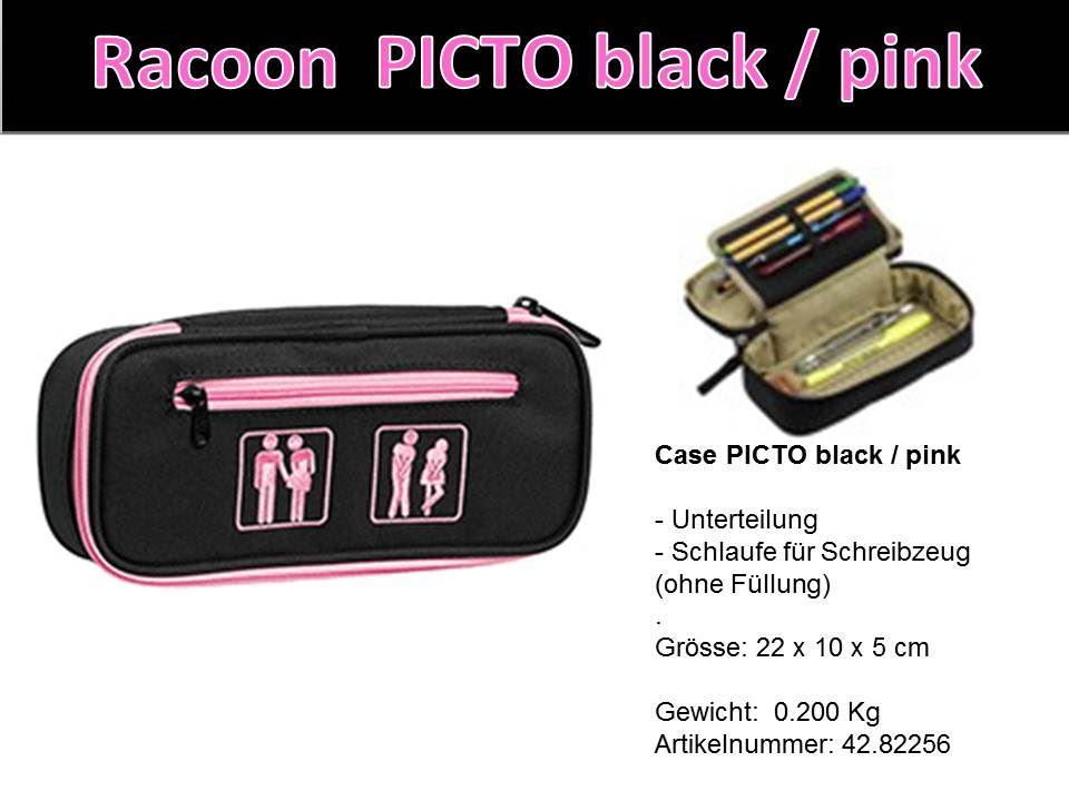 Racoon Case Picto black pink
