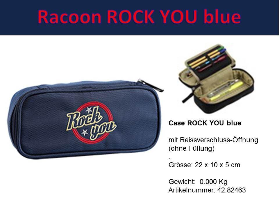 Racoon Case Rock YOU blue